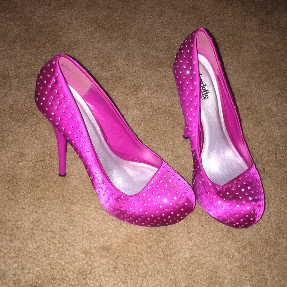 Charlotte Russe hot pink heels 💕